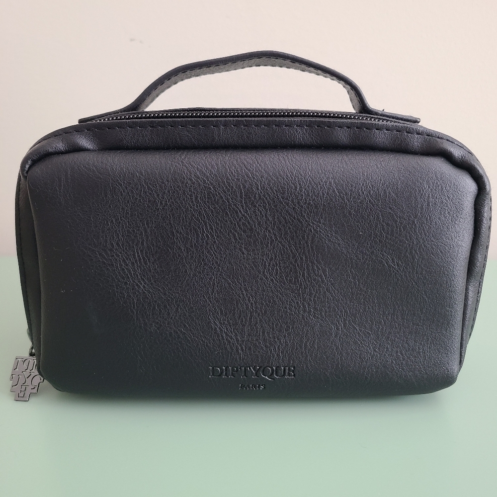 Diptyque Qatar Airways Top Handle Amenity Kit Travel Pouch